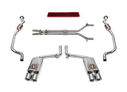 Kit d'échappement Fabspeed Performance, acier inoxydable poli, sans reprogrammation du calculateur. Porsche 970 Panamera GTS (2010-2016) - 97011191302, 97011191303, 97011191304, 97011191305, 97011191103, 97011191104, 97011191105, 97011191203, 97011191204, 97011191205 - FS.POR.970GTS.XP, FS.POR.970GTS.MAXP, FB582/20